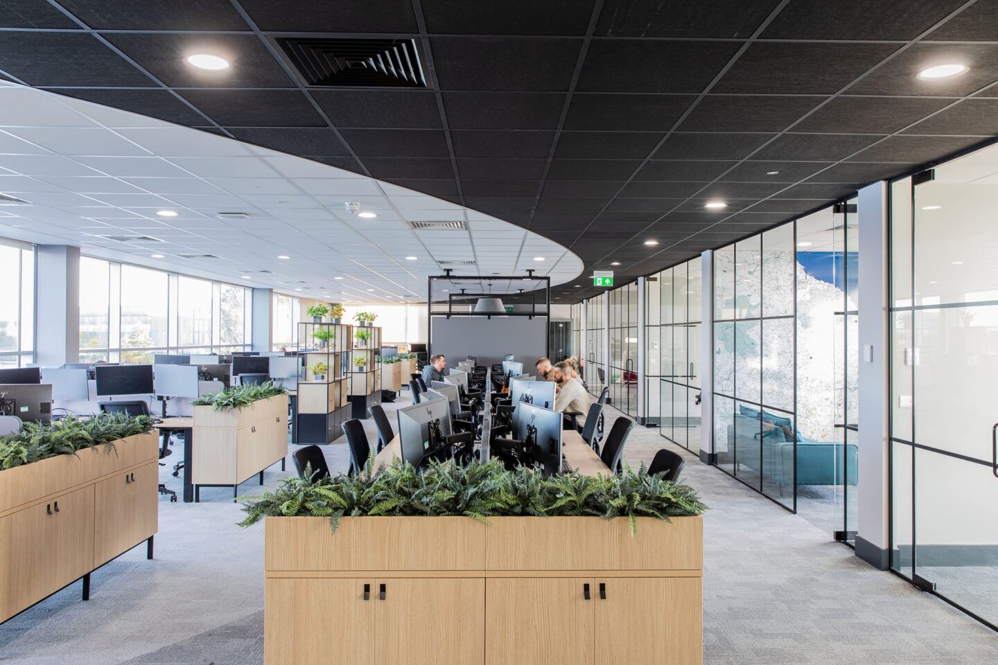 Keepmoat office workspace within the completed commercial fit-out — capturing another perspective of the interior